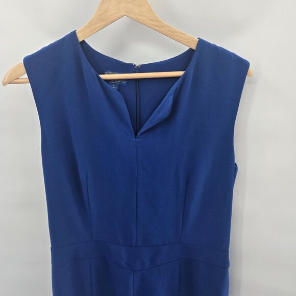 Pendelton Blue Midi Dress Fit and Flare Lined Midi Dress Size 8 - Picture 4 of 13